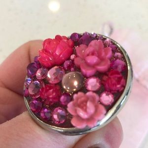 Tarina Tarantino Floral Collage Cocktail Ring